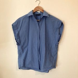 Massimo Dutti striped boxy blouse